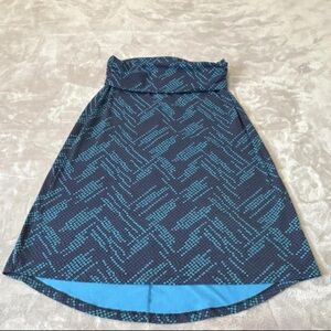 Eddie Bauer Blue Geometrical Women's Skirt